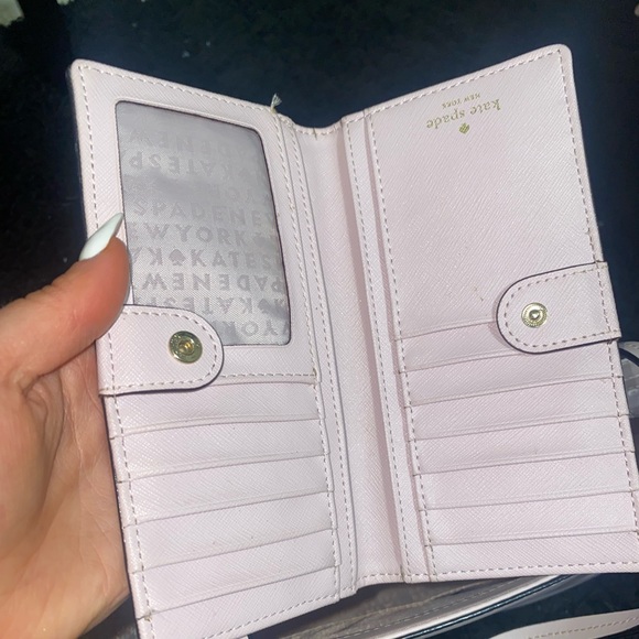 Very lightly used Kate spade large purse baby pink - Picture 3 of 5